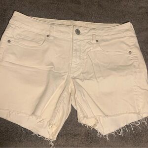 American Eagle White Denim Shorts